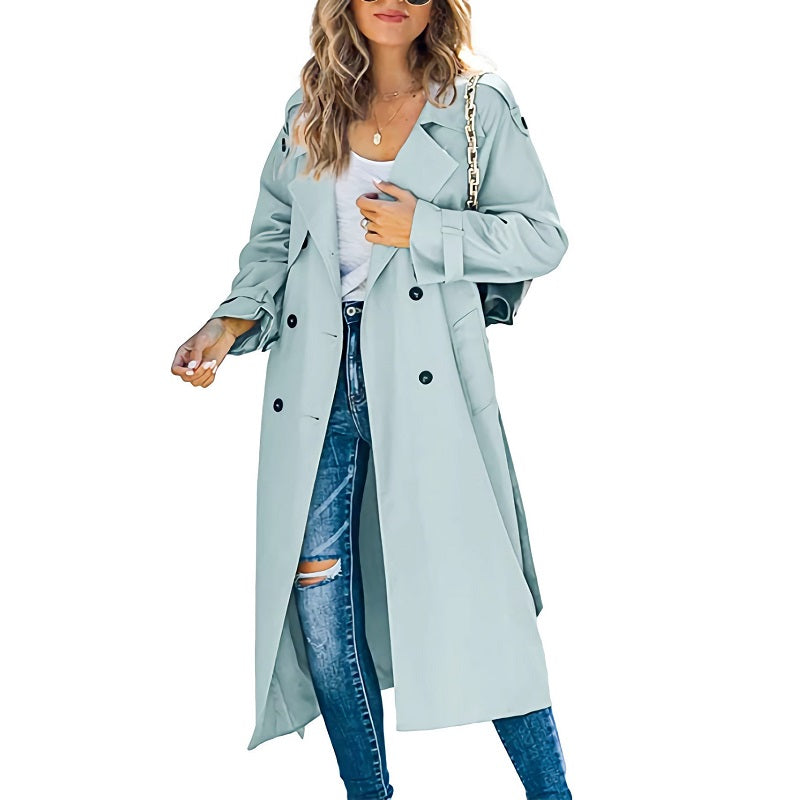 Marcella | Elegant Long Trench Coat for Women – Modern Style with Classic Charm 1