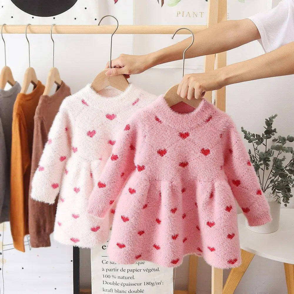 Meisjes Fleece Jurk Warm en Comfortabel Katoen voor Koude Dagen 1