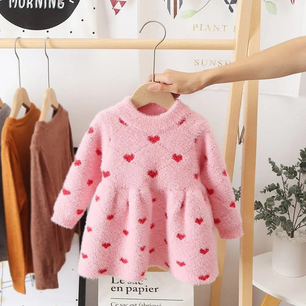 Meisjes Fleece Jurk Warm en Comfortabel Katoen voor Koude Dagen 2