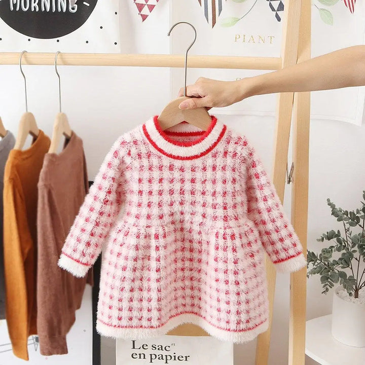 Meisjes Fleece Jurk Warm en Comfortabel Katoen voor Koude Dagen 3