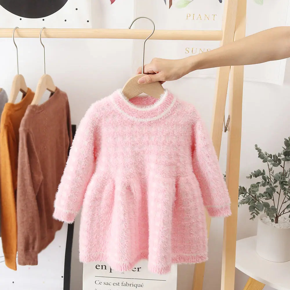 Meisjes Fleece Jurk Warm en Comfortabel Katoen voor Koude Dagen 4