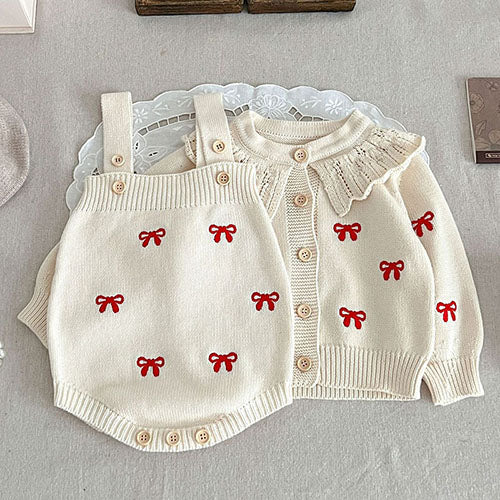 Meisjes Kledingset Gebreid Comfortabel Katoen Polyester 0