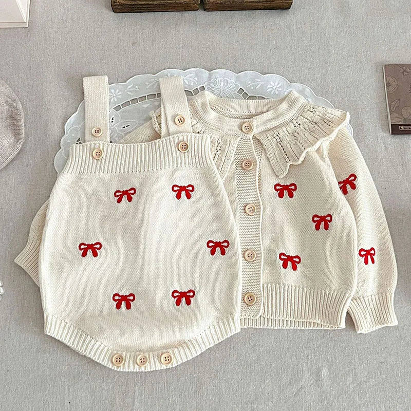 Meisjes Kledingset Gebreid Comfortabel Katoen Polyester 4