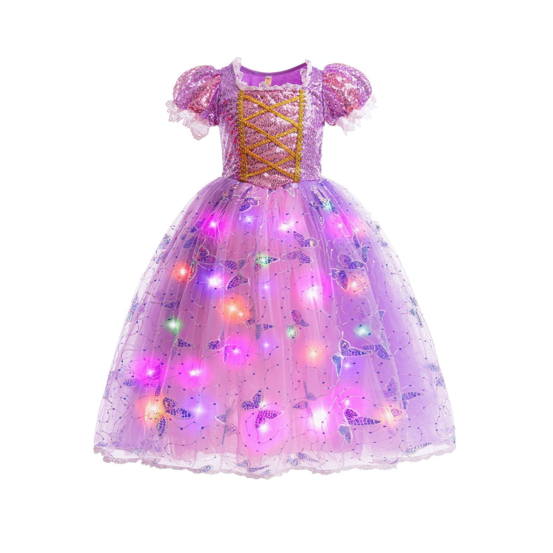 Meisjes Prinsessenjurk Zeemeermin Lichtgevend Zachte Ademende Stoffen 0
