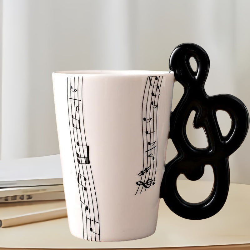 MelodiaCeramica | Elegant Artistic Musical Instrument Coffee Mug 5