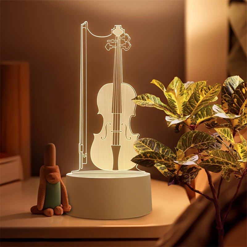 MelodyGlow - Elegant Cello Spherical Lamp 2