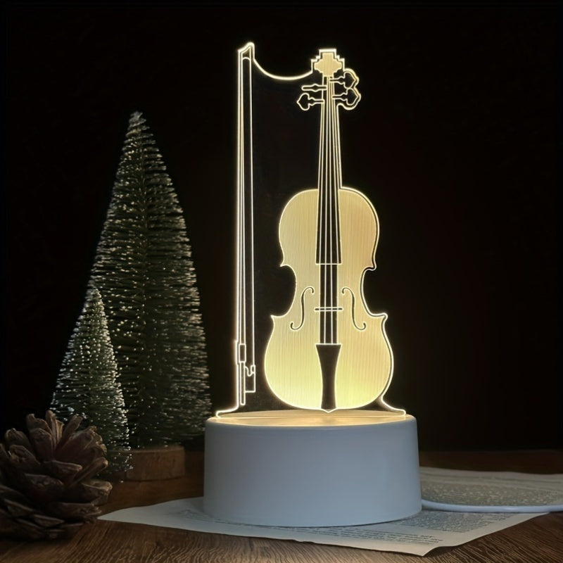 MelodyGlow - Elegant Cello Spherical Lamp 5