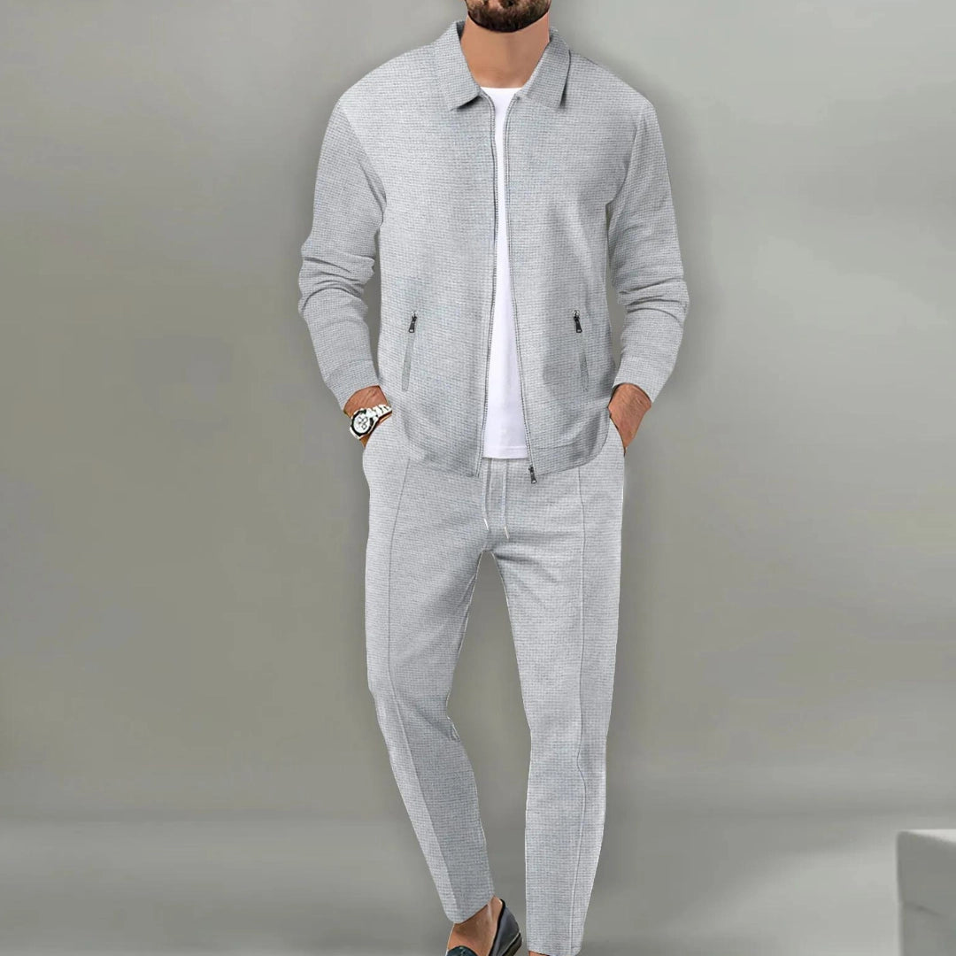 Men's 2-Piece Tracksuit Co-ord with Lightweight Zip Jacket and Joggers 3