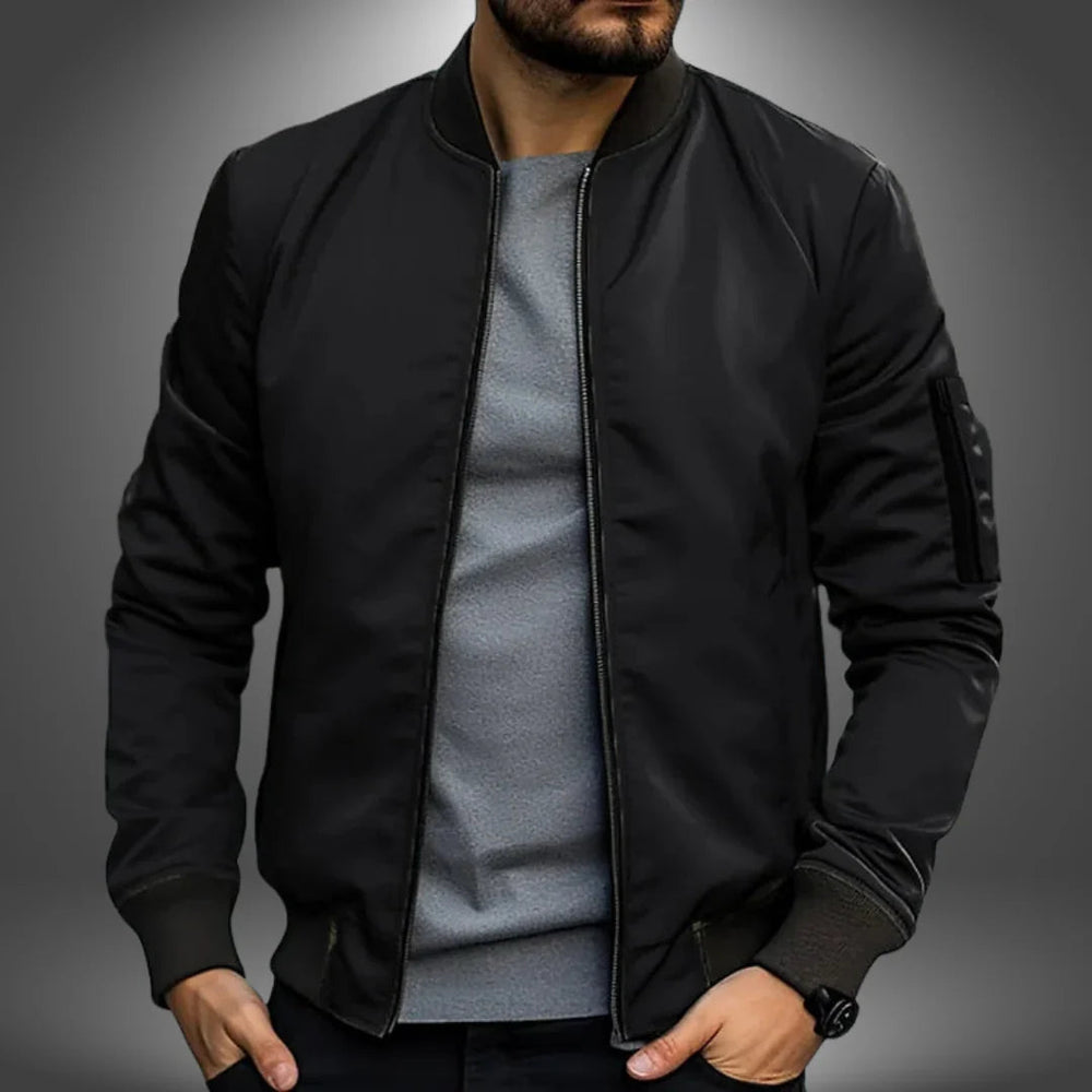 Men’s Lightweight Bomber Jacket – Casual Windbreaker Style 1