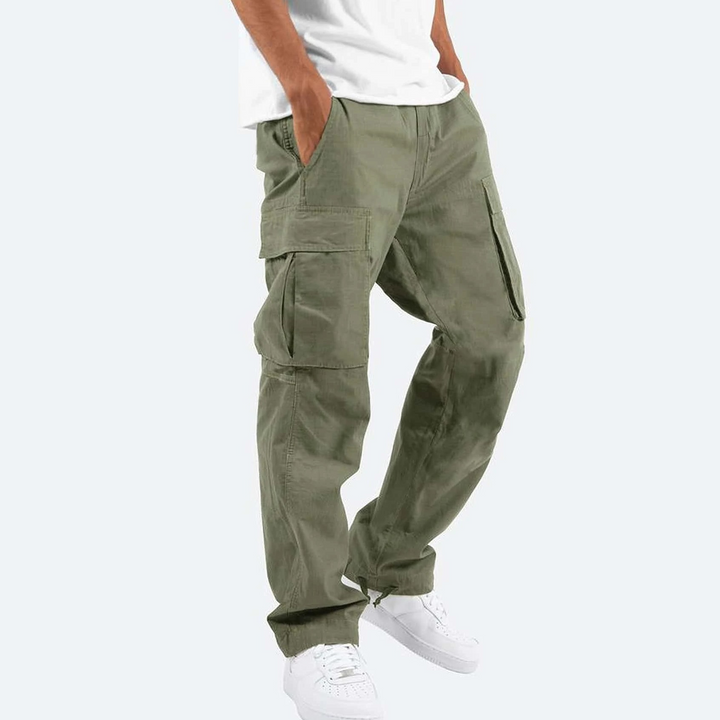 Men's Relaxed Fit Cargo Pants with Multiple Utility Pockets 3