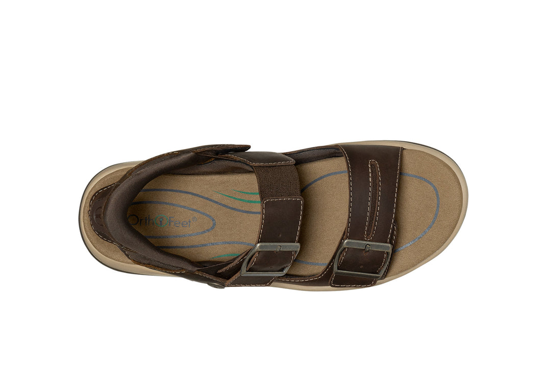 Minerva | Comfortable Stylish Hands-Free Brown Sandals 3