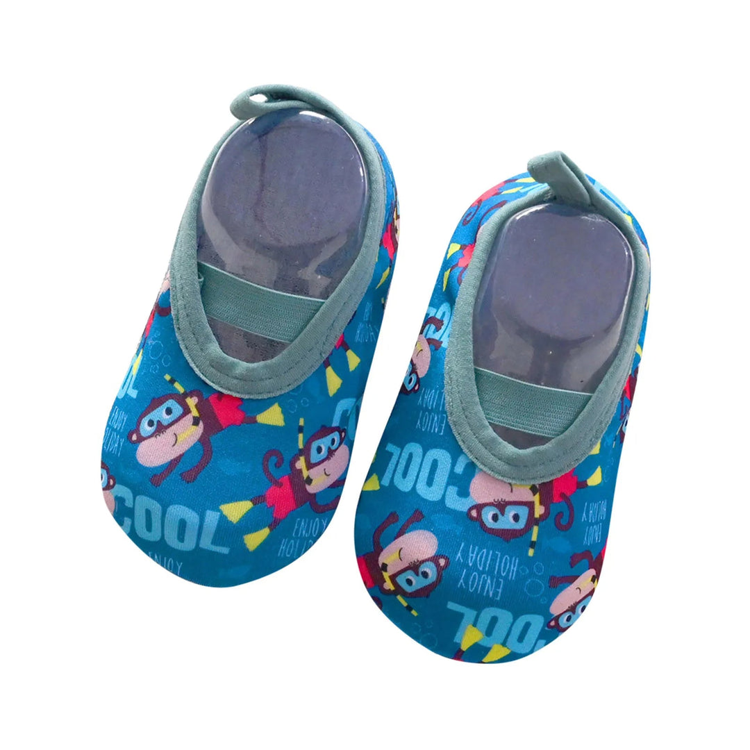Mini Waterschoenen voor Kinderen - Zacht en Comfortabel, Veilig voor Strand en Wateractiviteiten - Katoenmix met Rubberen Zool 0