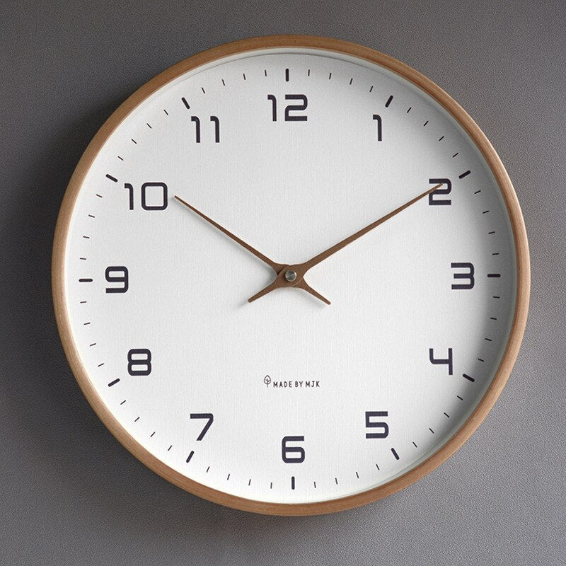 Minimalist Wooden Wall Clock – Scandinavian-Inspired Home Décor Accent 0