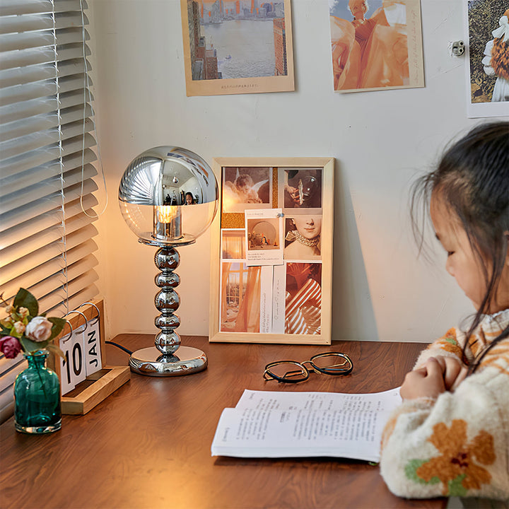 MirrorGlow – Minimalist Chrome Table Lamp 5