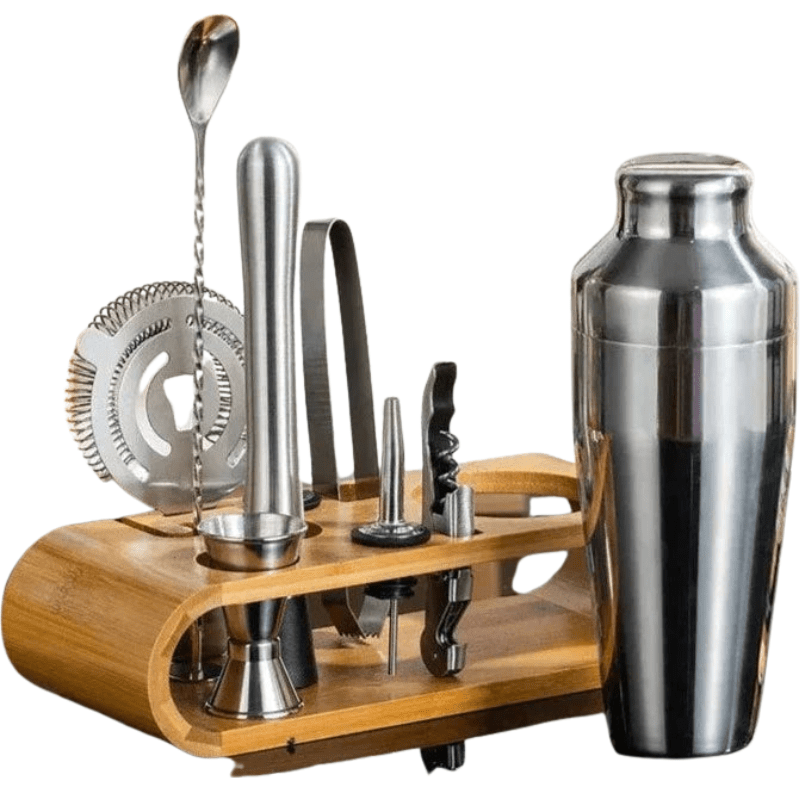 MixologyMaster | Elegant Premium 10-Piece Stainless Steel Cocktail Set 0
