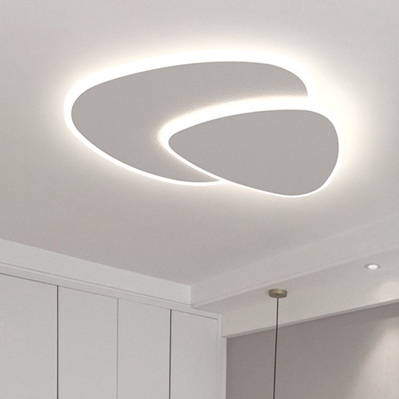 Modern White LED Flush Mount Ceiling Light Fixture – Energy-Efficient Lighting for Home Decor 2