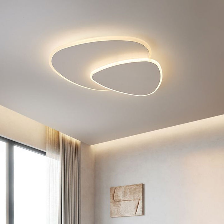 Modern White LED Flush Mount Ceiling Light Fixture – Energy-Efficient Lighting for Home Decor 4
