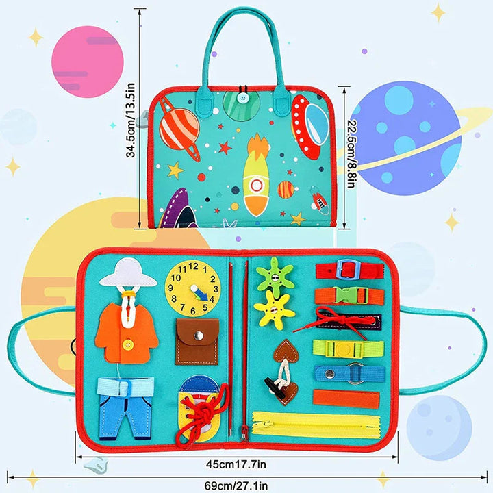 Montessori Colors and Shapes Toddler Book - Senses Adventure 1