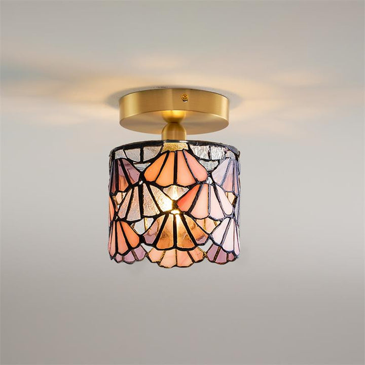 MosaicGlow | Charming Colorful Tiffany Ceiling Light Fixture 2