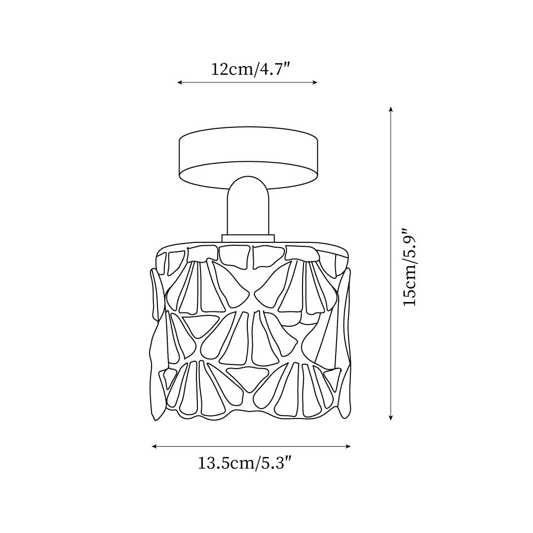 MosaicGlow | Charming Colorful Tiffany Ceiling Light Fixture 4