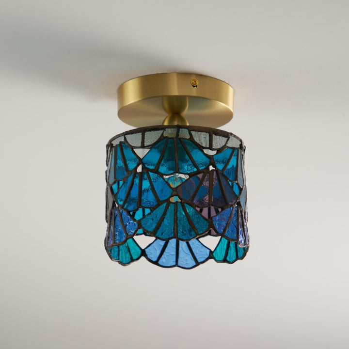MosaicGlow | Charming Colorful Tiffany Ceiling Light Fixture 6