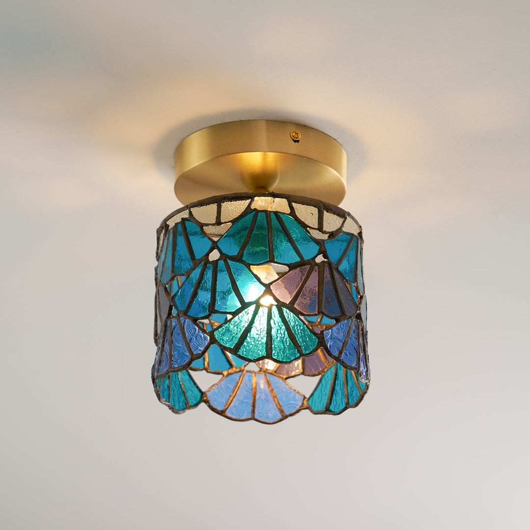 MosaicGlow | Charming Colorful Tiffany Ceiling Light Fixture 8