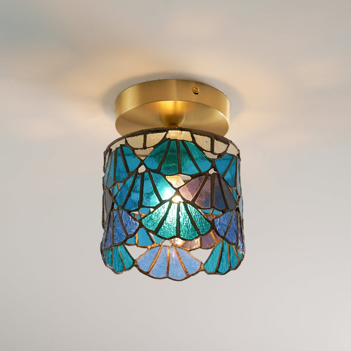 MosaicGlow | Charming Colorful Tiffany Ceiling Light Fixture 8