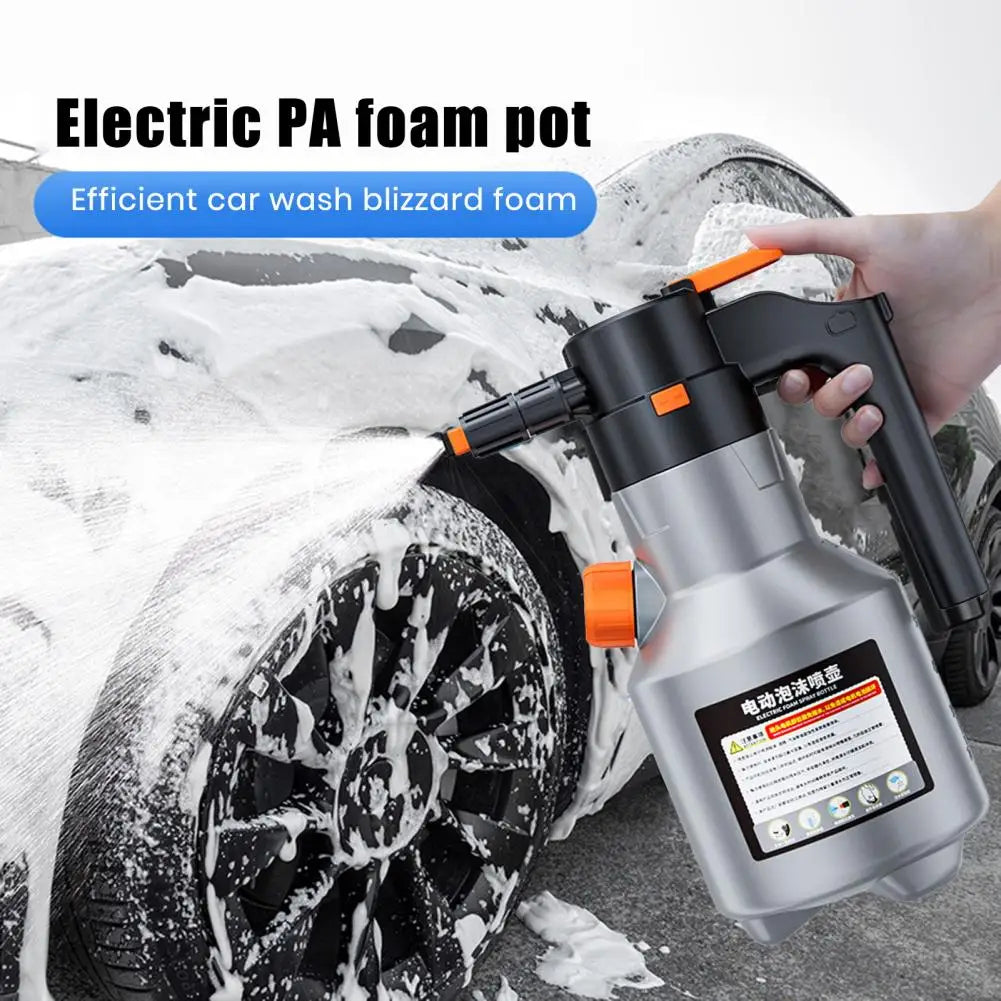 Motorized Electric Foam Sprayer | Cordless Carwash Foam Sprayer with 2L Capacity – Effortless Cleaning Solution for Vehicle Shine 2