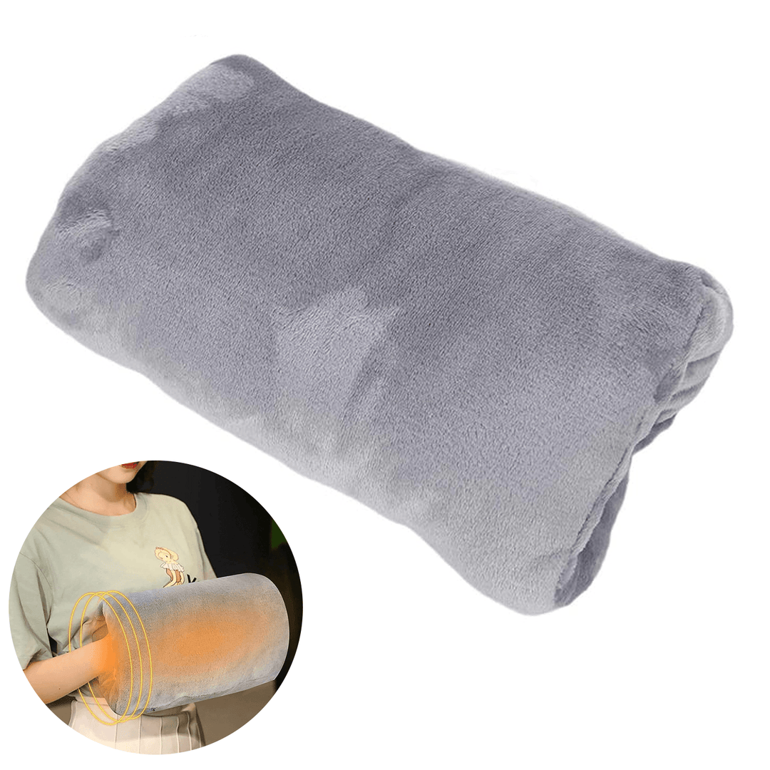 Muffler for Hands - USB Electric Hand Warmer Pouch Winter Hands Heater Bag Velvet Heating Hand Muffs 0