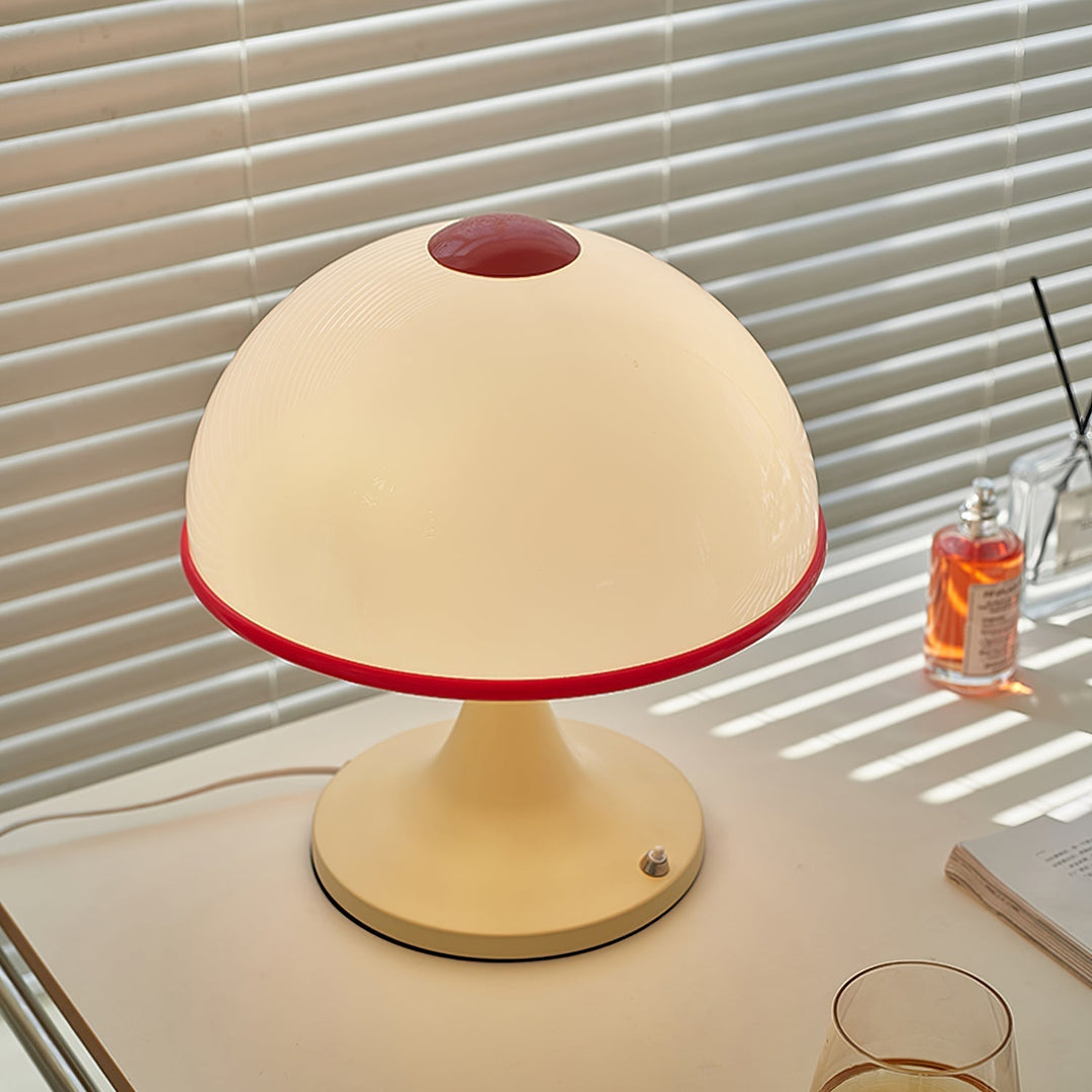 MushroomRadiance - Table Lamp with Sleek Base and Soft Lighting 3