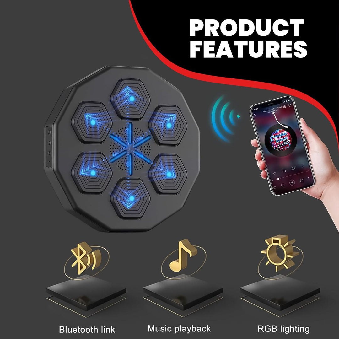 Music Boxing Machine UK - Wall Mounted Music Punching Machine Bluetooth Smart Boxing Workout Indoor React Exercise Machine 0