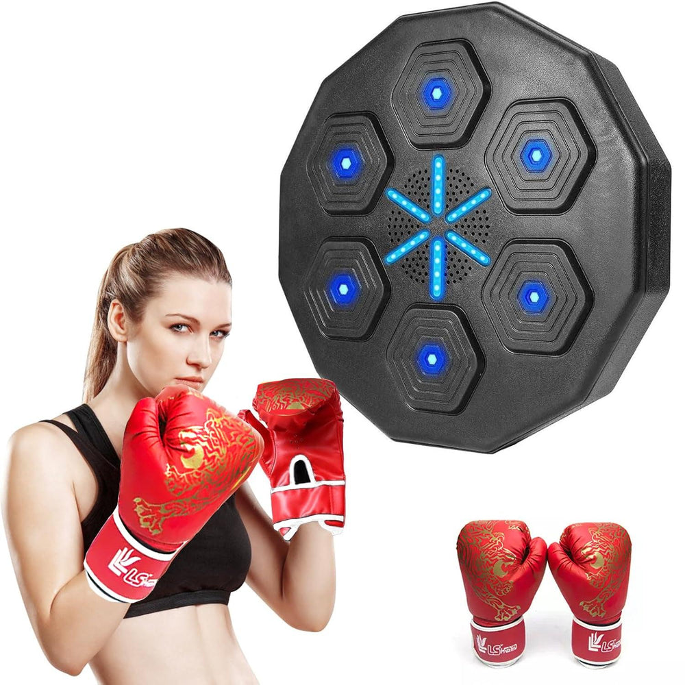 Music Boxing Machine UK - Wall Mounted Music Punching Machine Bluetooth Smart Boxing Workout Indoor React Exercise Machine 1