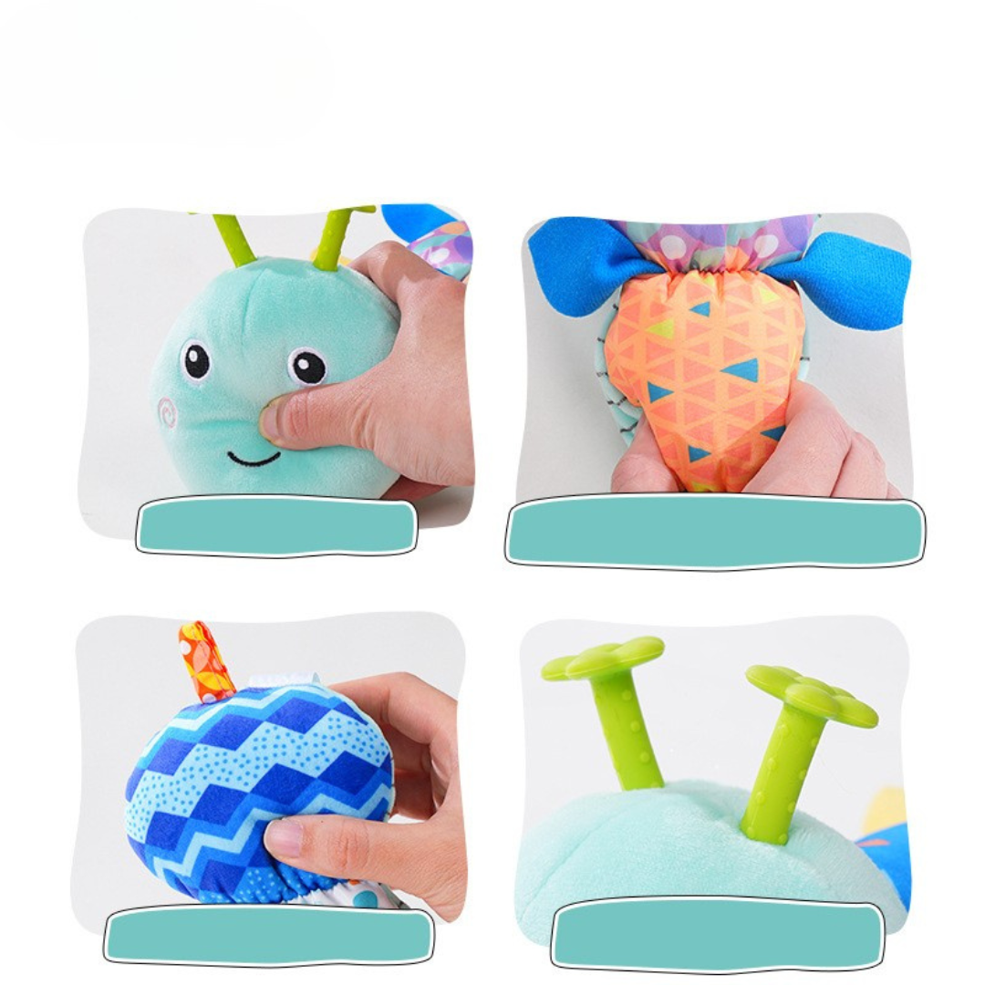 Musical Baby Caterpillar Toy - Interactive Plush for Sensory Development and Motor Skills 2