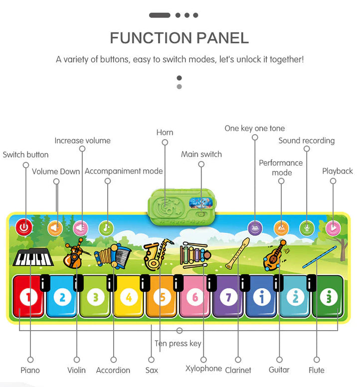 Musical dance play mat 5