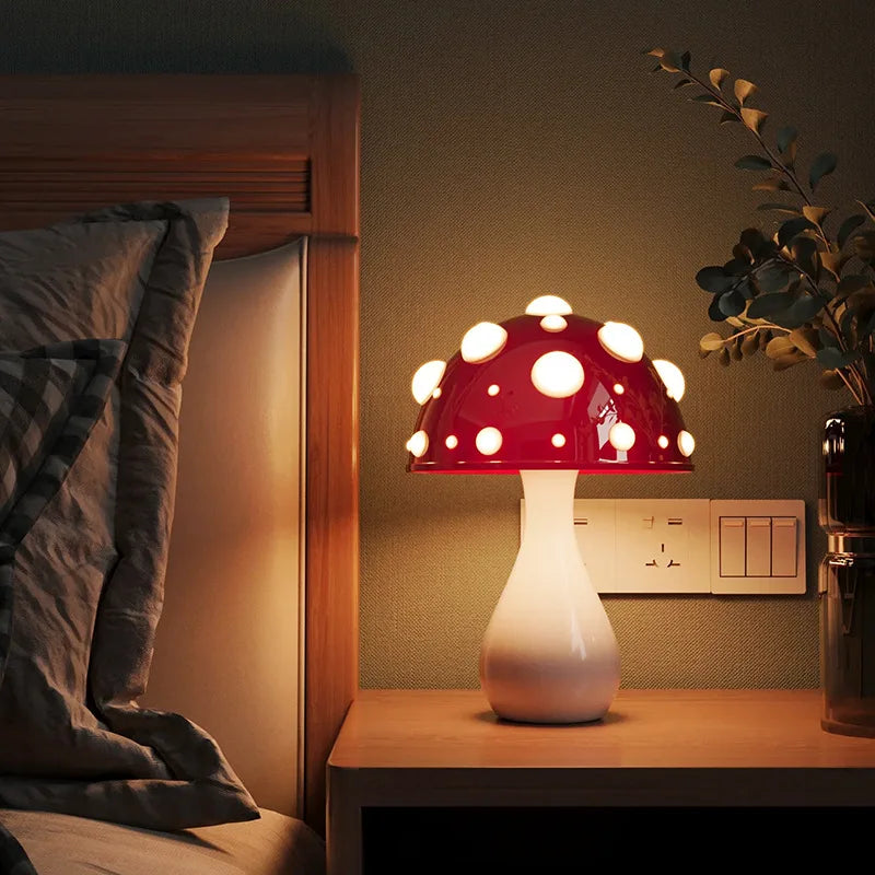 MysticShroom - Magical Amanita Mushroom Lamp 0