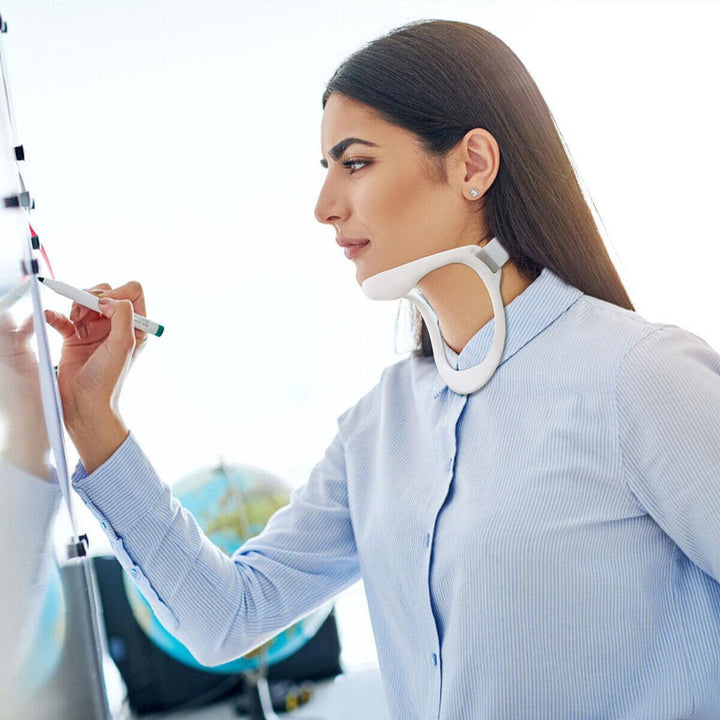 Neck Brace for Posture - Adjustable Neck Stretcher Neck Support for Cervical Pain Relief Neck Traction Device 0