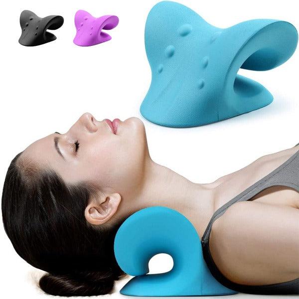 Neck Stretcher - Neck Traction Pillow Original Cloud Shape Neck Stretcher Cervical Pain Relief UK 0