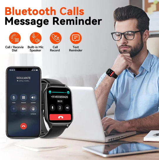 Non-Invasive Glucose Tracker Smartwatch for Daily Monitoring 5