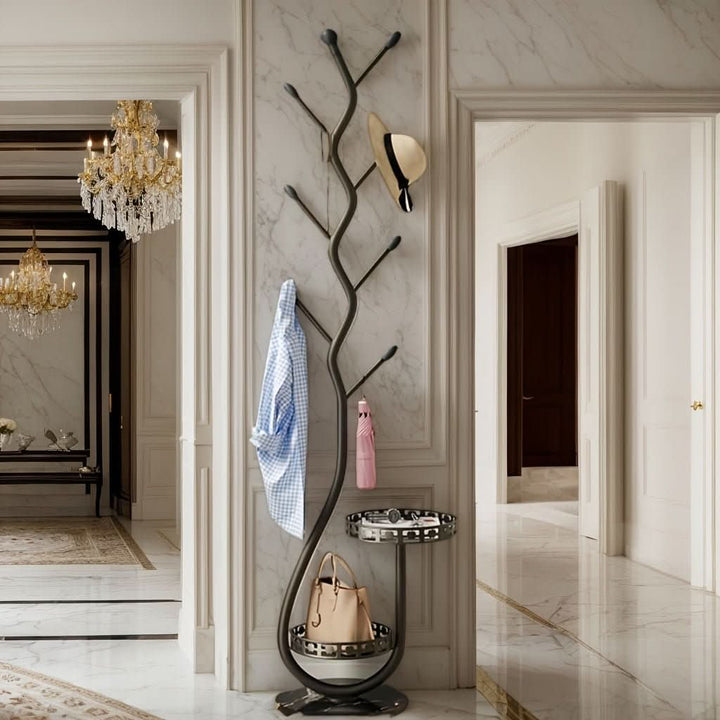 NordicElegance | Stylish Minimalist Iron Coat Stand for Modern Interiors 0