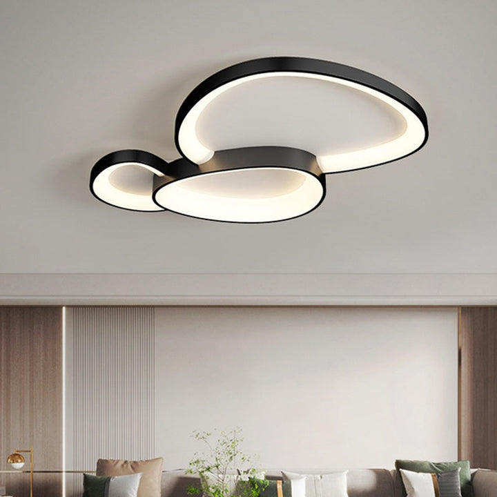NordicGlow | Modern Dimmable LED Flush Mount Ceiling Light Fixture 9