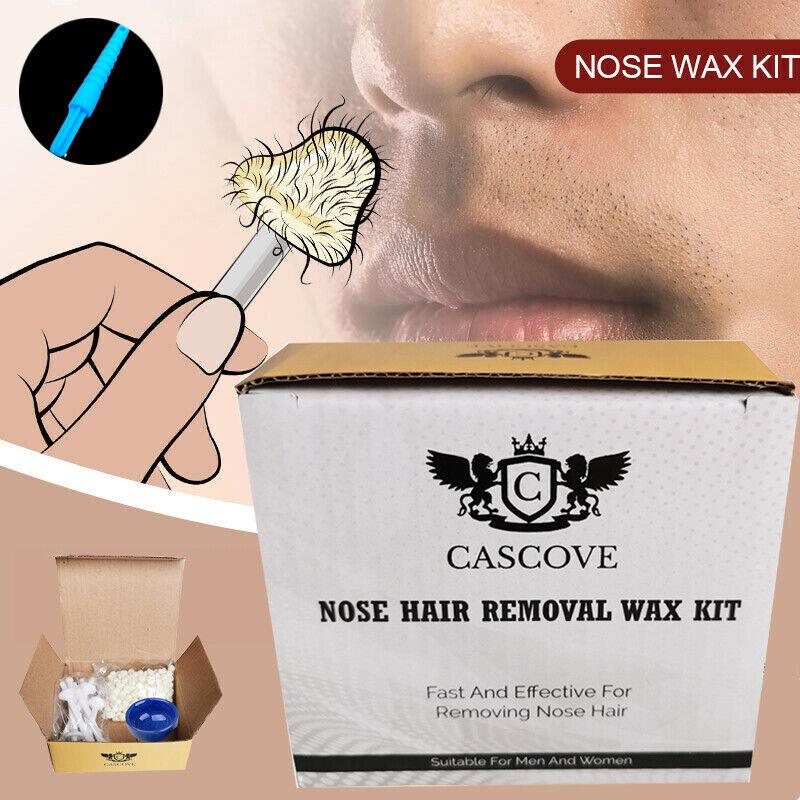 Nose and Ear Wax Kit -  Nose Ear Hair Removal Wax Kit Painless & Easy Mens Nasal Waxing Strip Remover 1