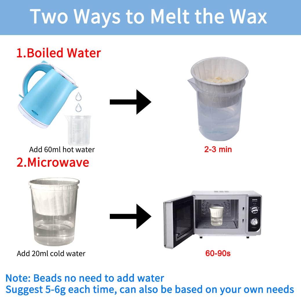 Nose and Ear Wax Kit -  Nose Ear Hair Removal Wax Kit Painless & Easy Mens Nasal Waxing Strip Remover 3