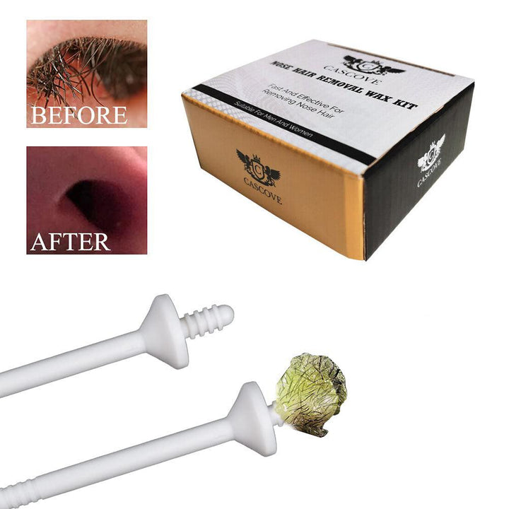 Nose and Ear Wax Kit -  Nose Ear Hair Removal Wax Kit Painless & Easy Mens Nasal Waxing Strip Remover 5