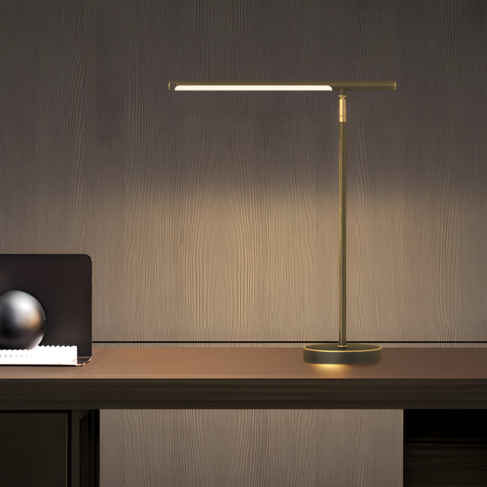 NovaBeam | Minimalist LED Desk Light with Elegant Brass Detailing 1