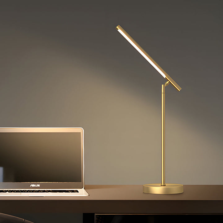 NovaBeam | Minimalist LED Desk Light with Elegant Brass Detailing 2