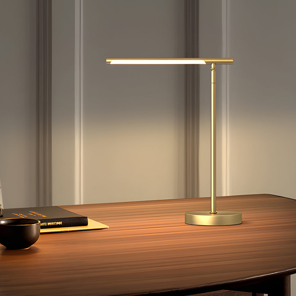 NovaBeam | Minimalist LED Desk Light with Elegant Brass Detailing 3