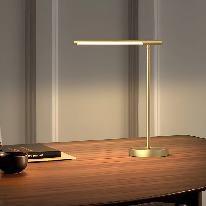 NovaBeam | Minimalist LED Desk Light with Elegant Brass Detailing 3