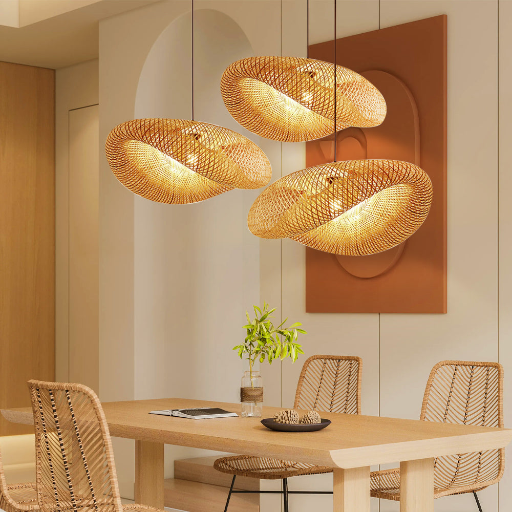 Novivra | Minimalist Bamboo Pendant Lamp for Warm Interiors 3