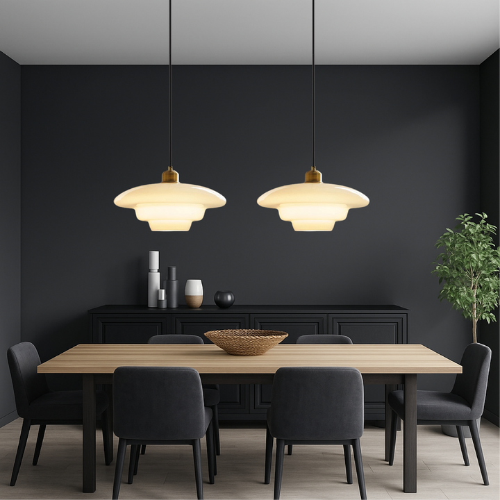 Olynt | Luminous Milky Glass Pendant Lamp for Stylish Living Spaces 0