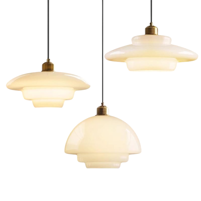 Olynt | Luminous Milky Glass Pendant Lamp for Stylish Living Spaces 6